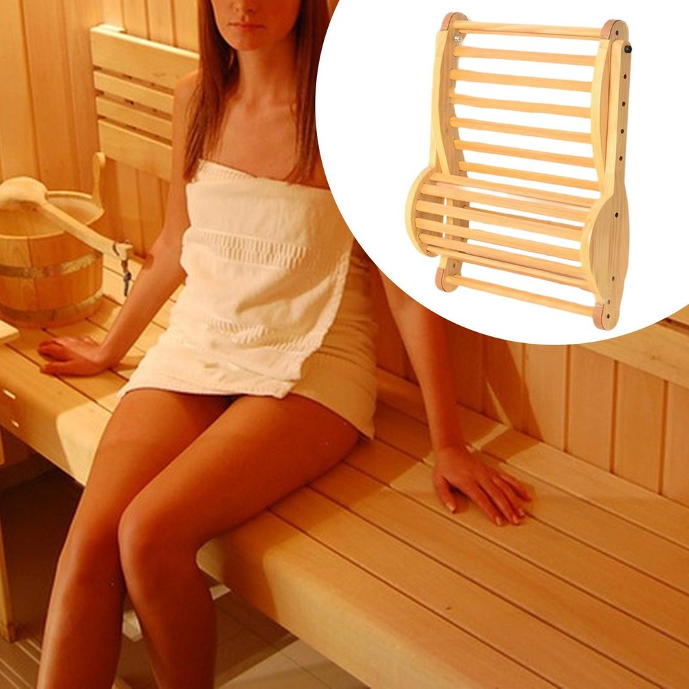 Sauna Backrest with Headrest Comfortable Sauna Accessories for Meditation