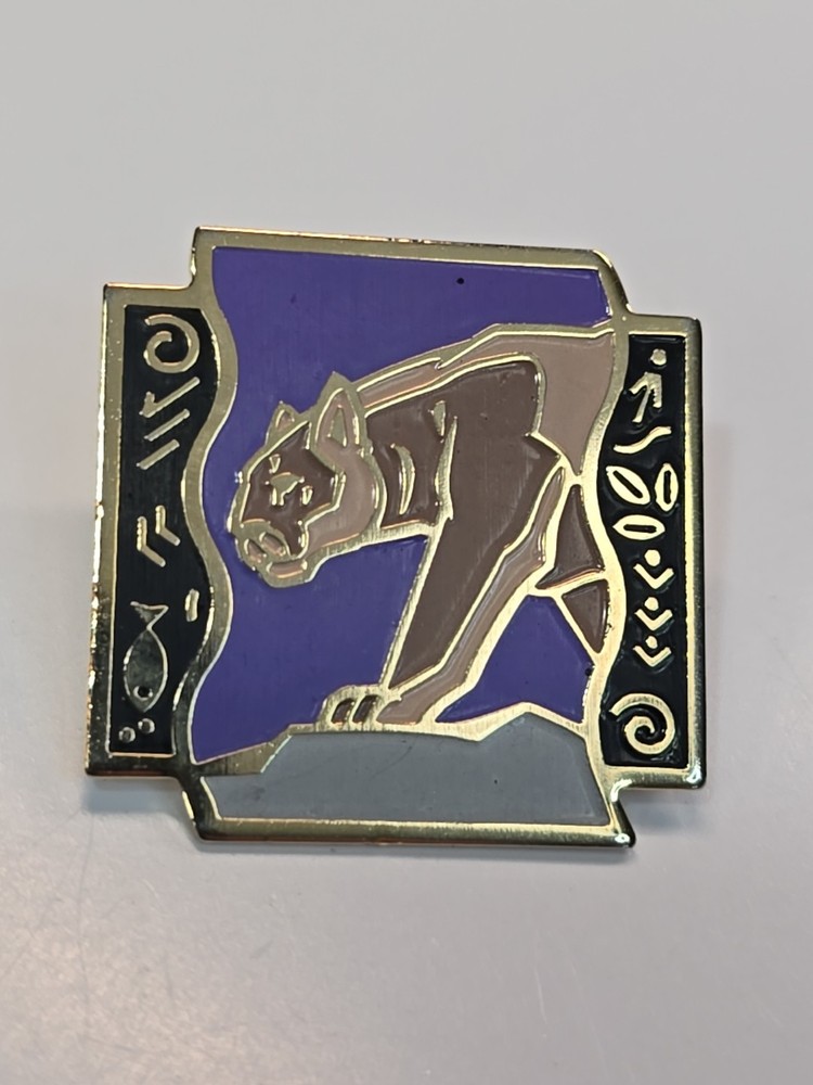 Cougar Lapel Pin Thin Metal