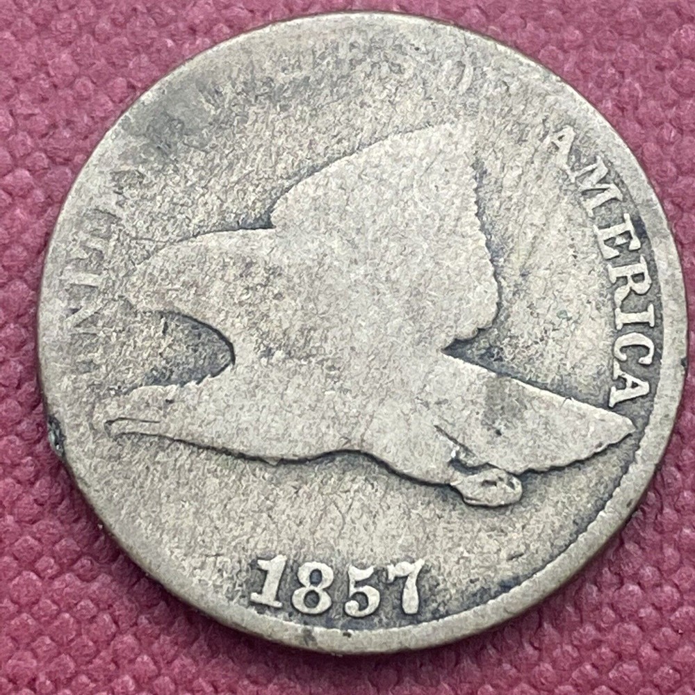 1857 Flying Eagle Cent 1c Circulated #41677