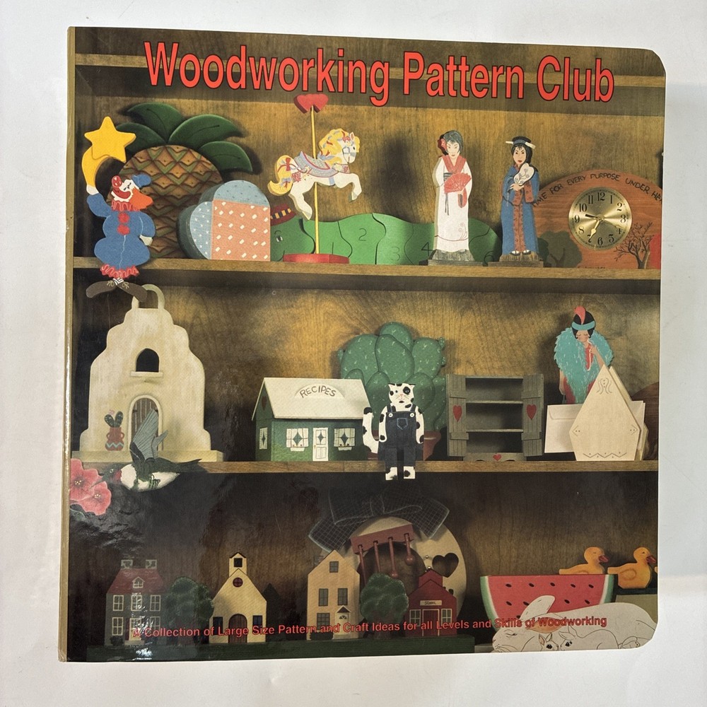 Woodworking and Scroll Saw Pattern Club 3 Ring Binder - ~75 Patterns