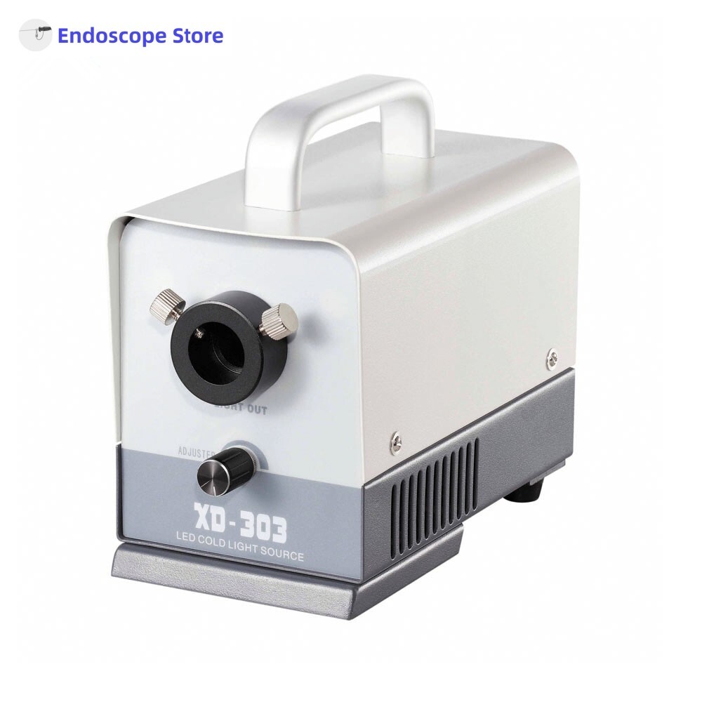 Mini Medical LED Microscope Handheld Cold Light Source Variable Interface