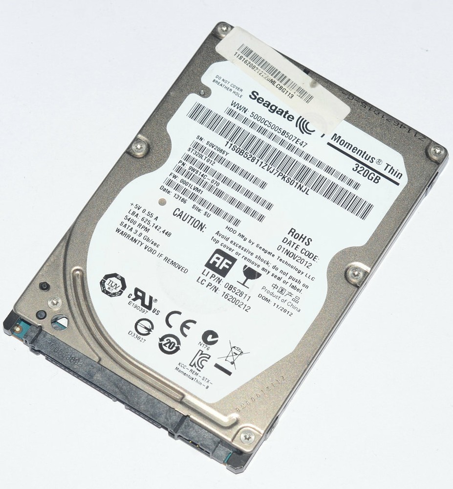 Seagate Thin 320GB SATA 2.5" ST320LT012 HDD Laptop