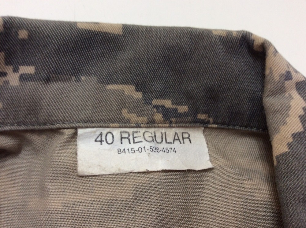 US Air Force Man’s Utility Coat Air Force Camouflage Pattern Size 40 Regular