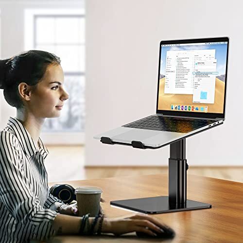 LSX6N Laptop Stand Ergonomic Adjustable Notebook Riser Holder Computer Stand ...