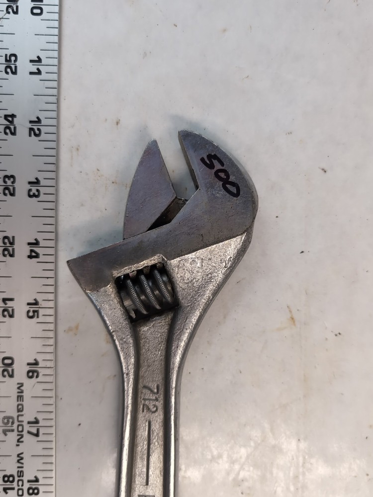 Ridgid 712. 12" Adjustable Wrench Used