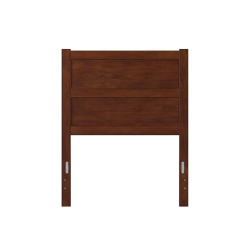 Mid Century Modern Walnut Headboard With Usb Charging Station Solid Wood Design