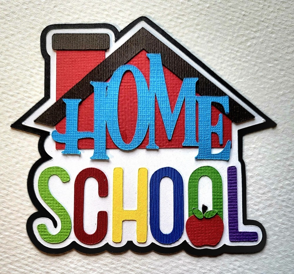 Home School Title . Scrapbook, Card Making Paper Piecing