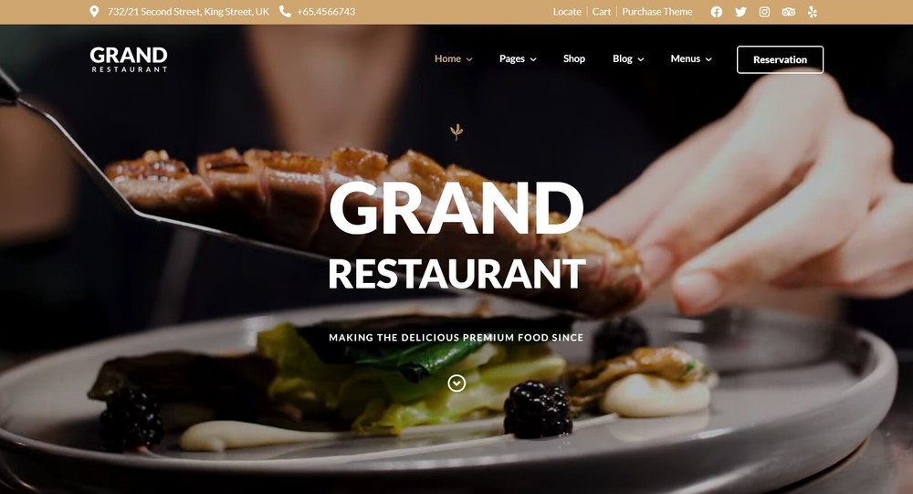 Restaurant / Café Website