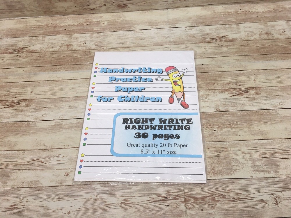 RightWrite Handwriting - Handwriting Practice Paper For Children - 30 Sheets