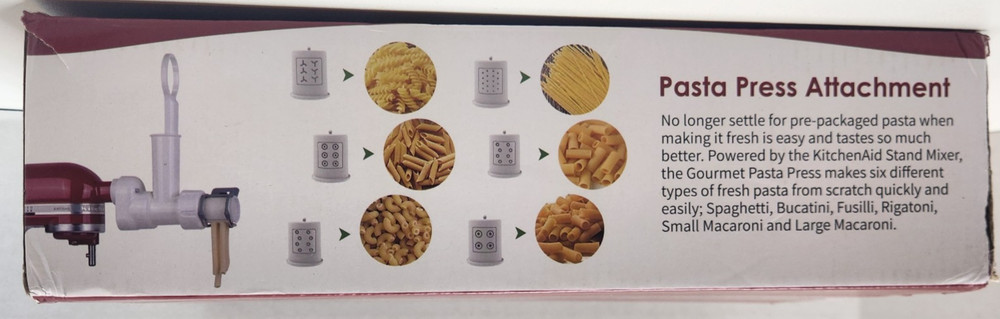 Blokwrx Pasta maker attachment for Kitchen-Aide ***Pre-Owned Never Used***