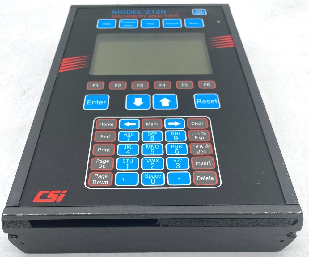 EMERSON CSI 2120-2 MACHINERY ANALYZER REV.2 W/ PROTECTIVE CASE