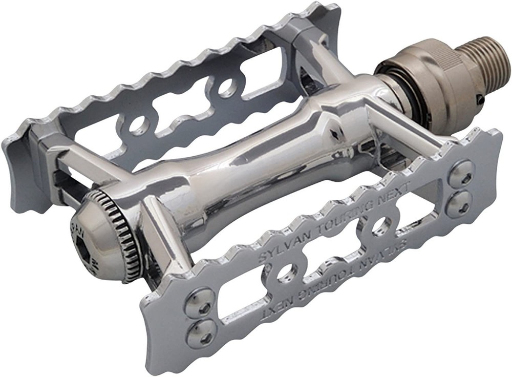 MKS SYLVAN NEXT Ezy Touring Pedals Silver High Performance 2-sided