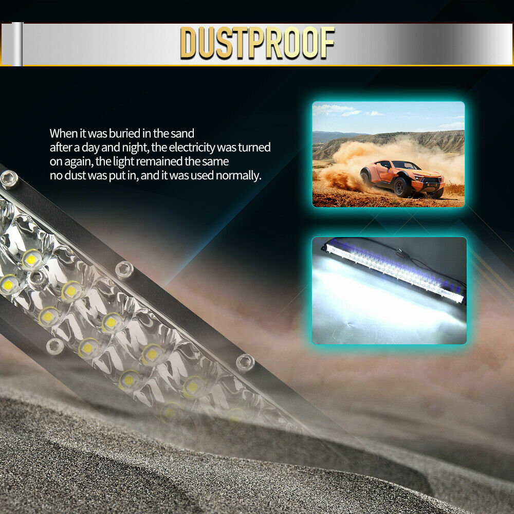 Super Rectangular Marine 7'' LED Pontoon Docking Work Light Boat Bar Head Light