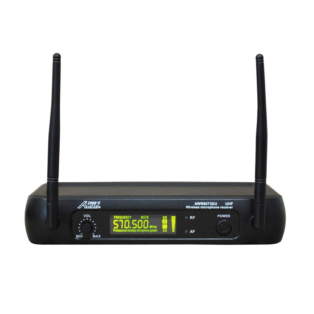 Audio2000's 6073U UHF Handheld Wireless Microphone System w/ Carry Case