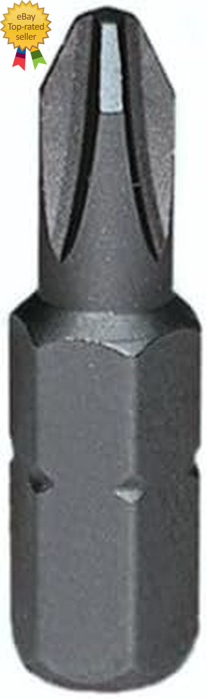 2 Reduced Phillips Drywall Screw Driver Bit Tips 50 Pack