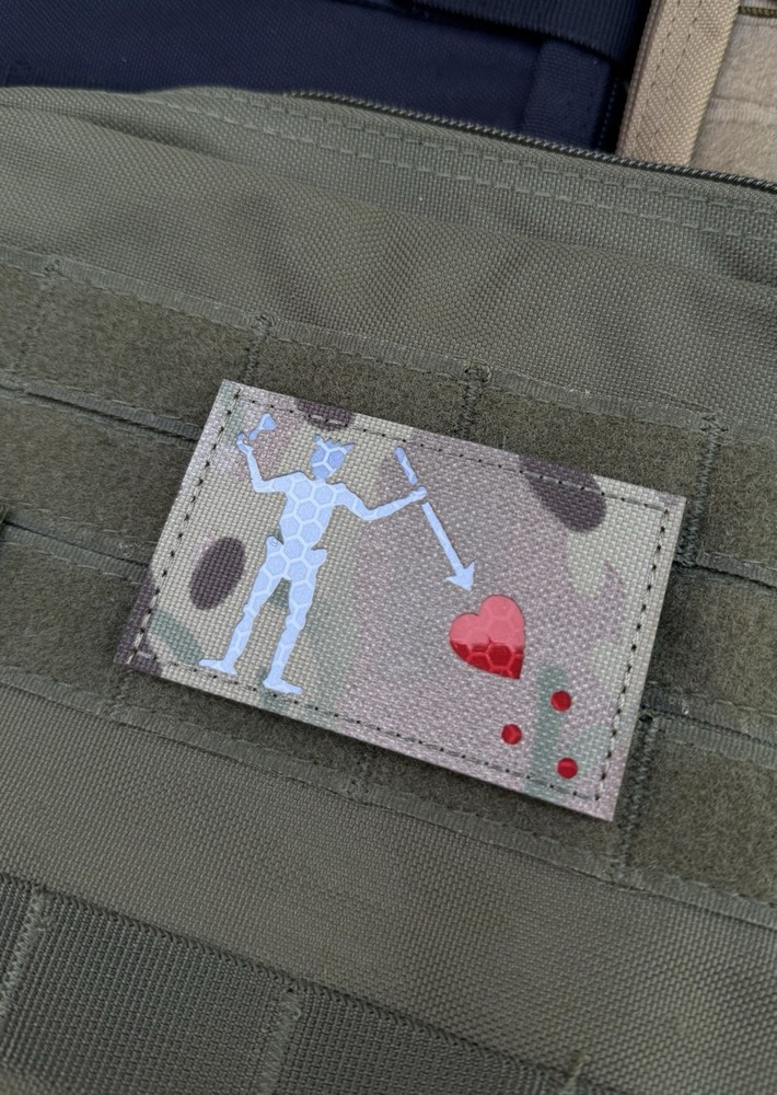 Blackbeard Pirate navy Seal DEVGRU Tactical morale IR Patch Hook Loop 3.2” White