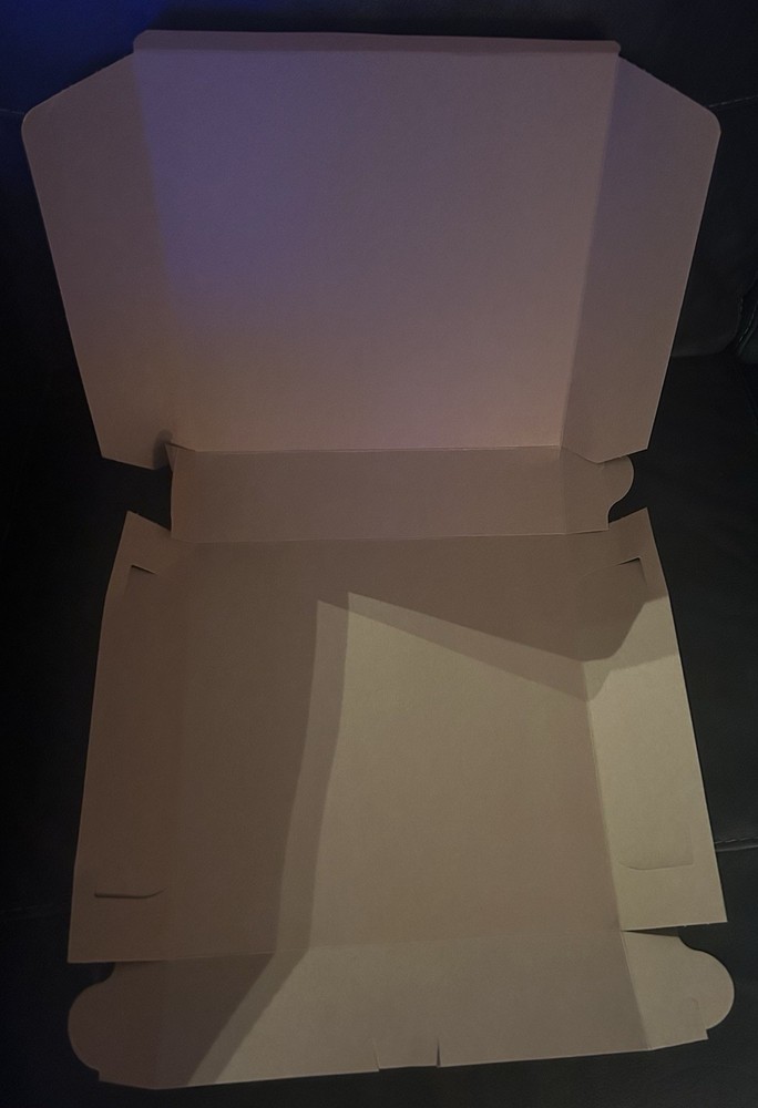 Plain Extra Thin Pizza Boxes 10" x 10" x 2" - Pack of 75