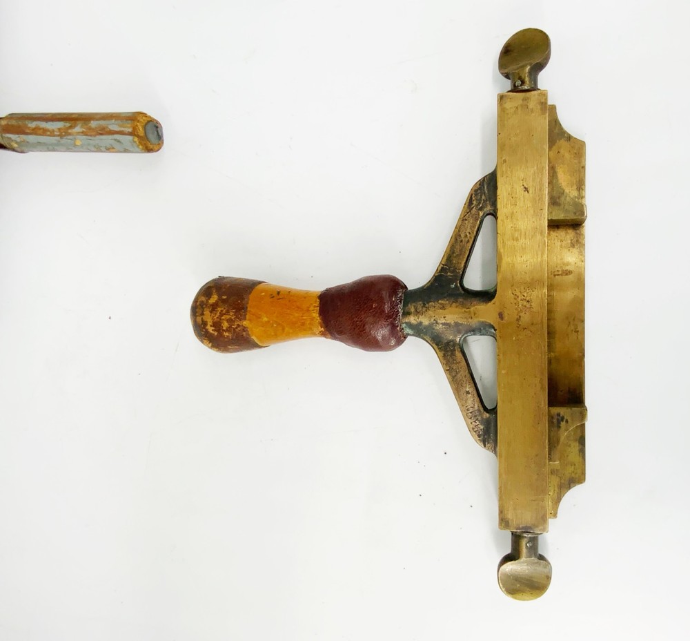 Antique 19th c Bookbinders type set holders & tools V. Petibon Paris binding