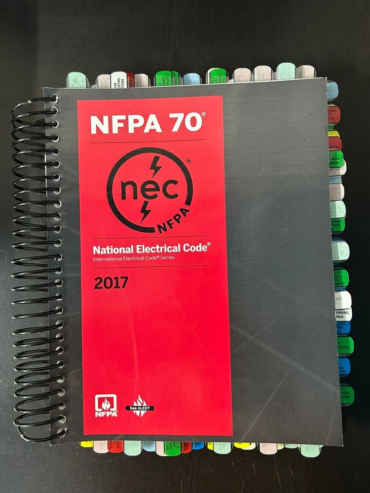 Tabbed & Highlighted : NFPA 70, National Electrical Code 2017 Spiralbound