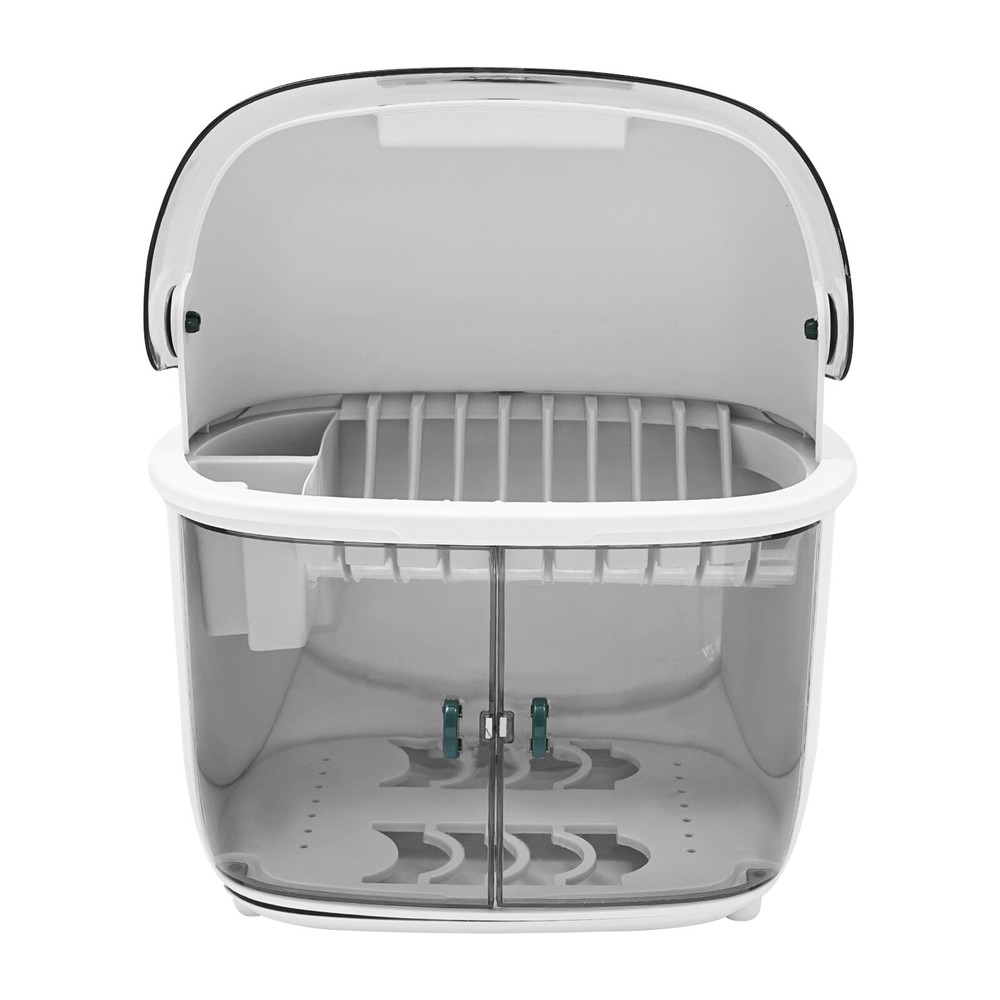 2 Tier Kitchen Dish Drying Rack Plastic Drying Rack 2-tier Dish Drying Rack