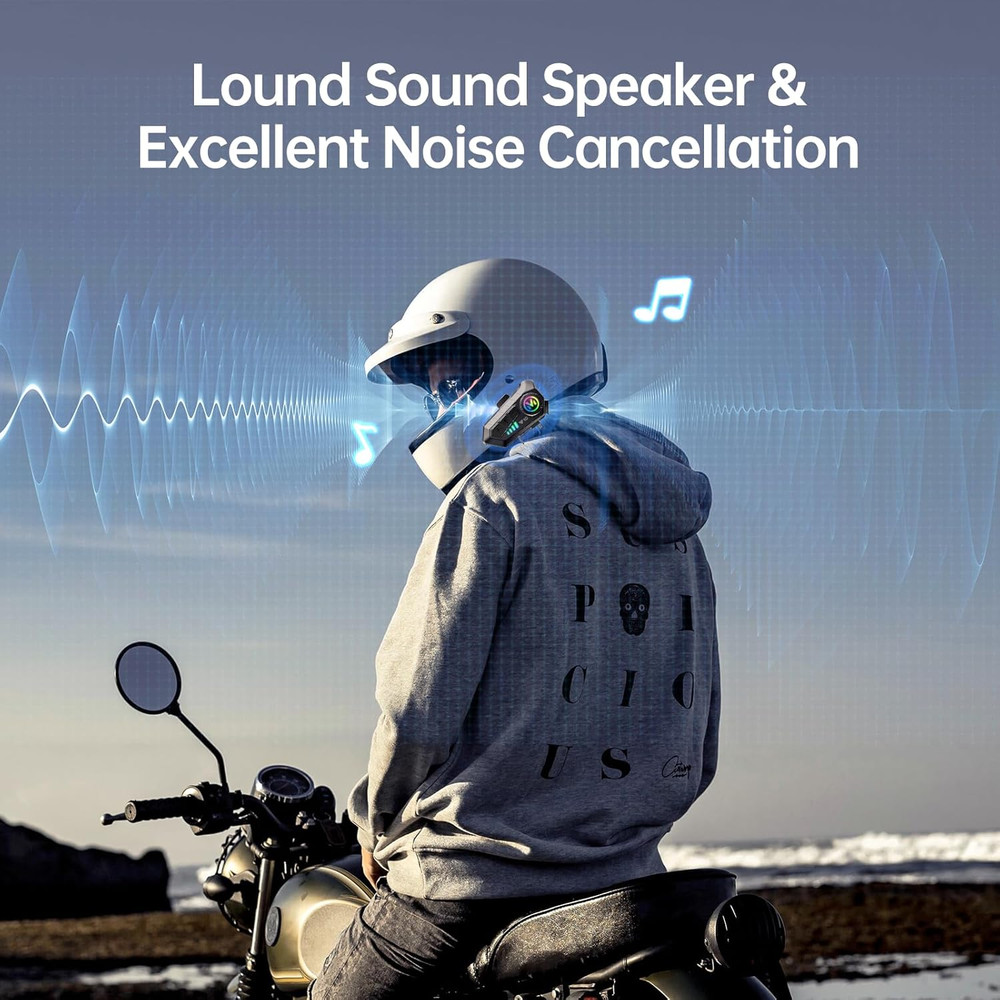 Motorcycle Bluetooth Headset Speaker Skiing Earphone Waterproof Bluetooth Helmet