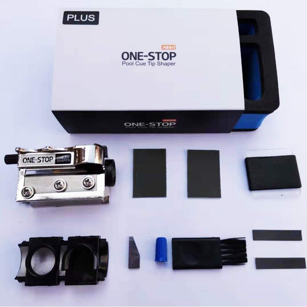 Billiard Cue Tip Shaping Tool - Versatile & Easy Operation with Instructions