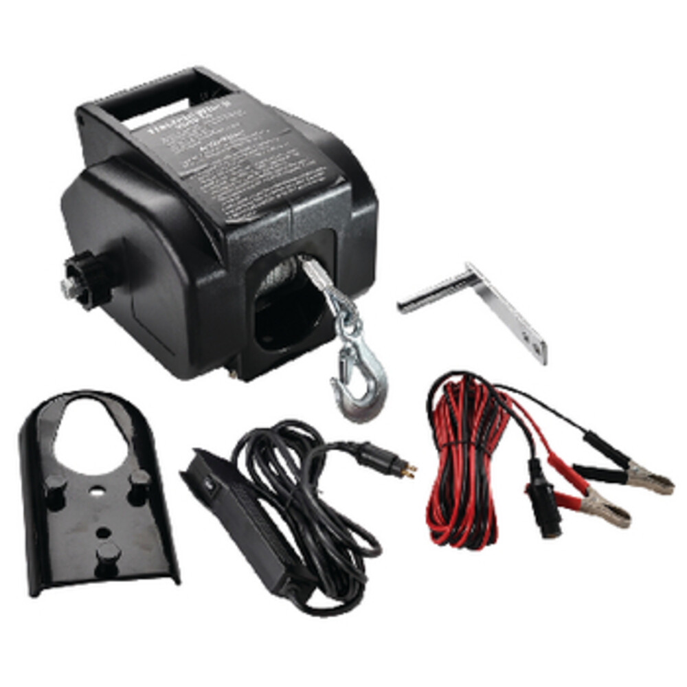 Seachoice 21601006 Electric Winch 2000 lbs. Max Load with Remote Switch