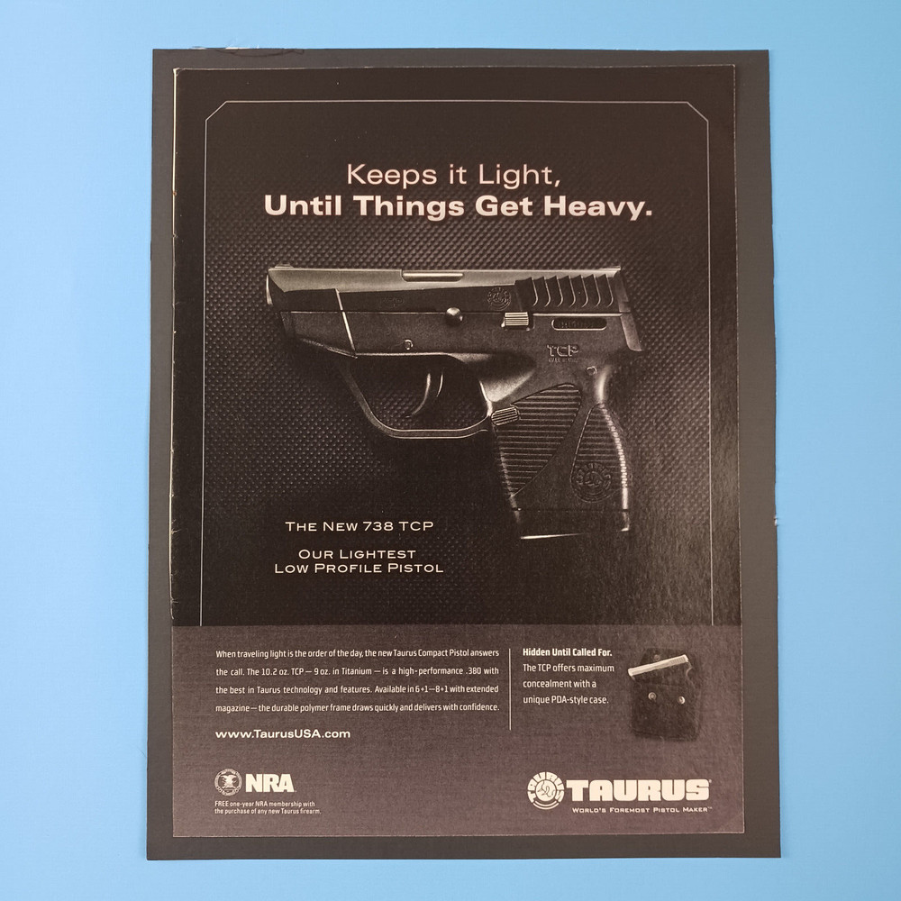 2010 Taurus 738 TCP Print Advertisement