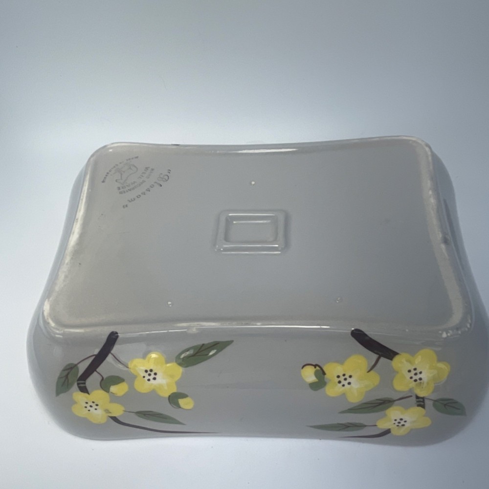 Vintage Weil Ware Blossom Hand Ceramic Rectangle Baking Dish