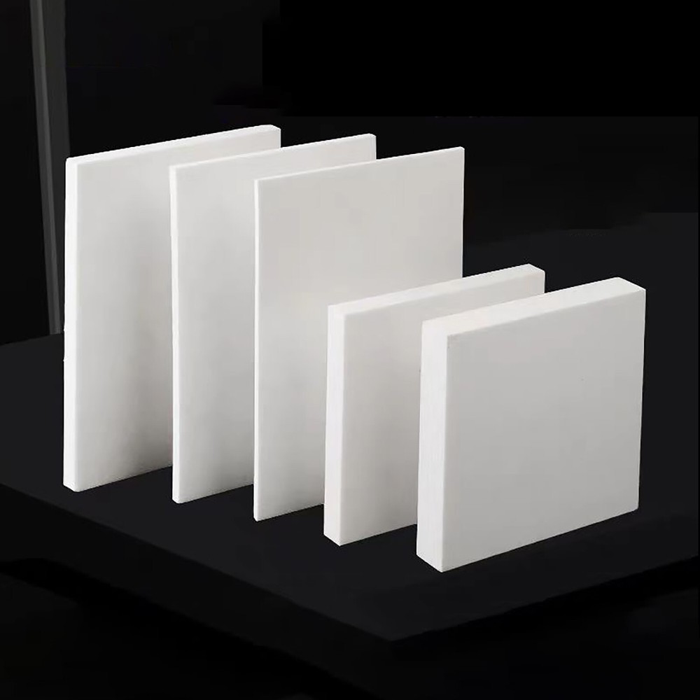 White PTFE Sheet Plate Hard Plastic Panel High Thermoplastic 0.2-30mm Thick DIY