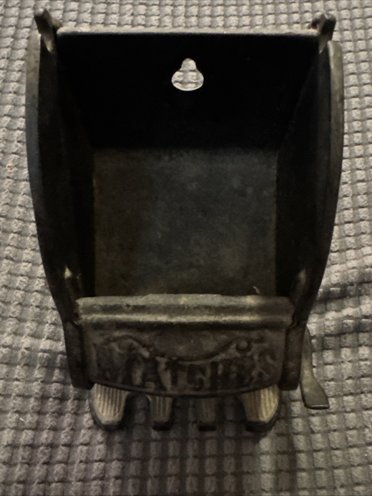 Unusual Cast Iron Match Safe-Mrchanical-1897 Patent