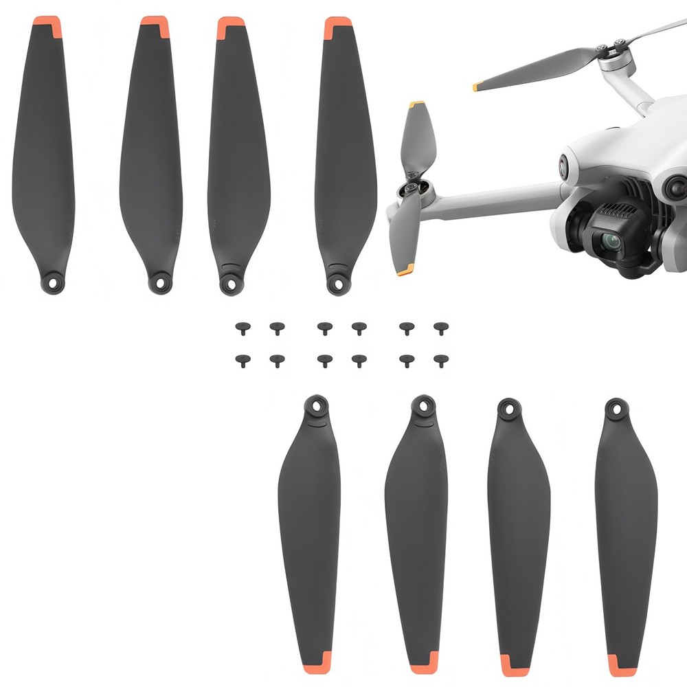 8Pcs Mini 3 Pro 4 Propellers for DJI 4 or 3 Black