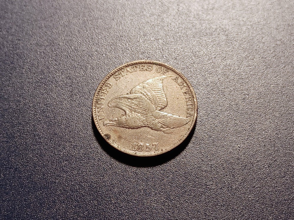Higher-grade 1857 Flying Eagle Cent