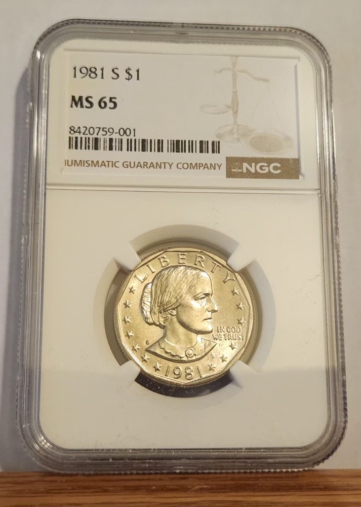 1981-S Susan B Anthony Dollar NGC MS-65