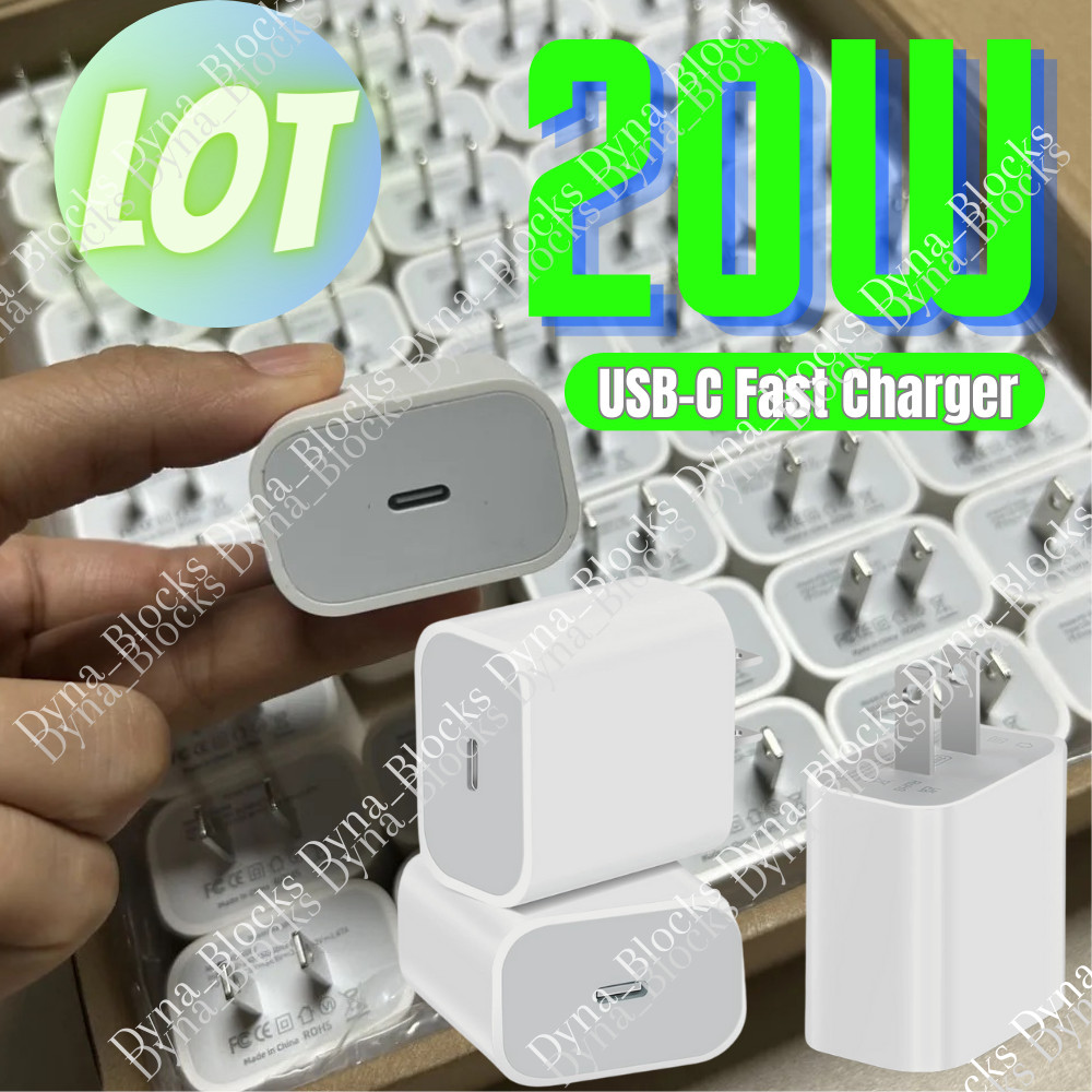 Lot 20W USB Type C Power Adapter Fast Charger Cube Block For iPhone iPad Android