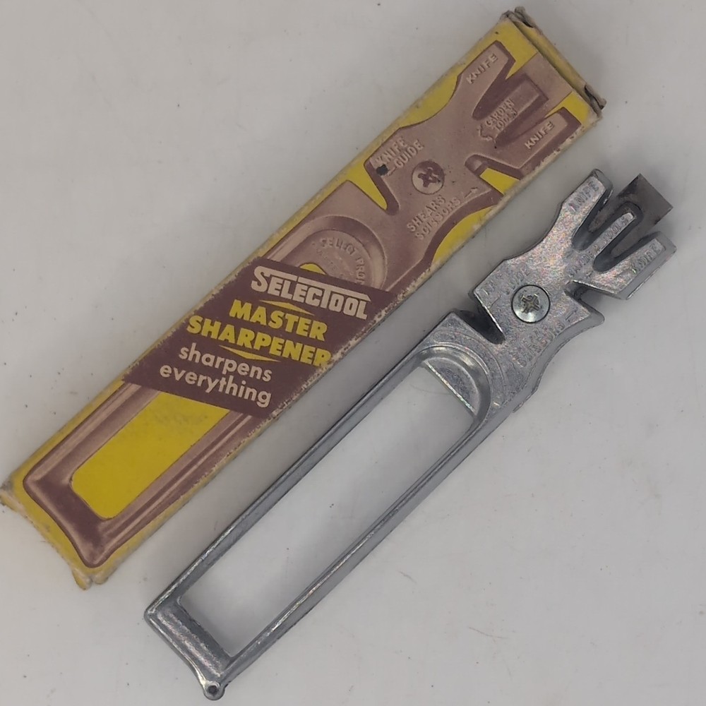 Selectool Master Sharpener with Box & Instructions Knife Scissors Glass Cut USA