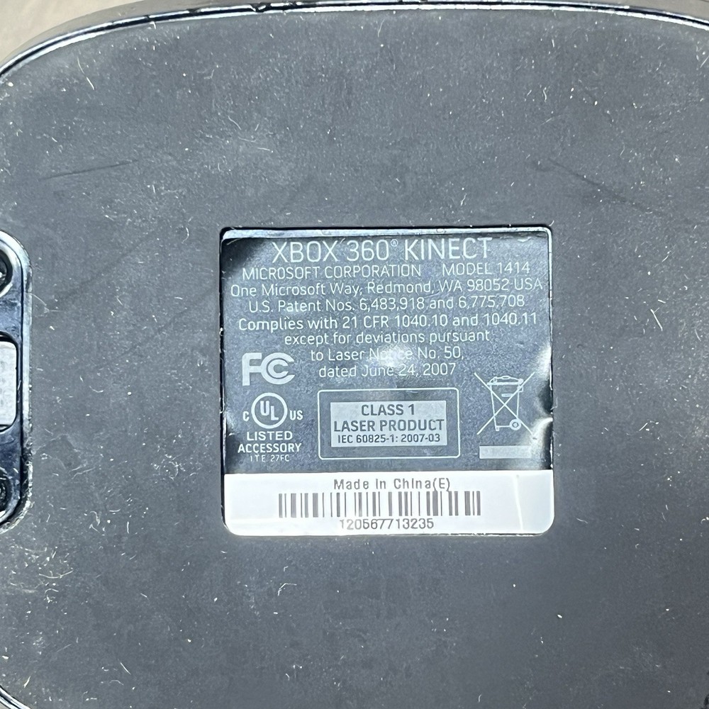 Microsoft XBox 360 Kinect Sensor 1414 Genuine + POWER CORDS!