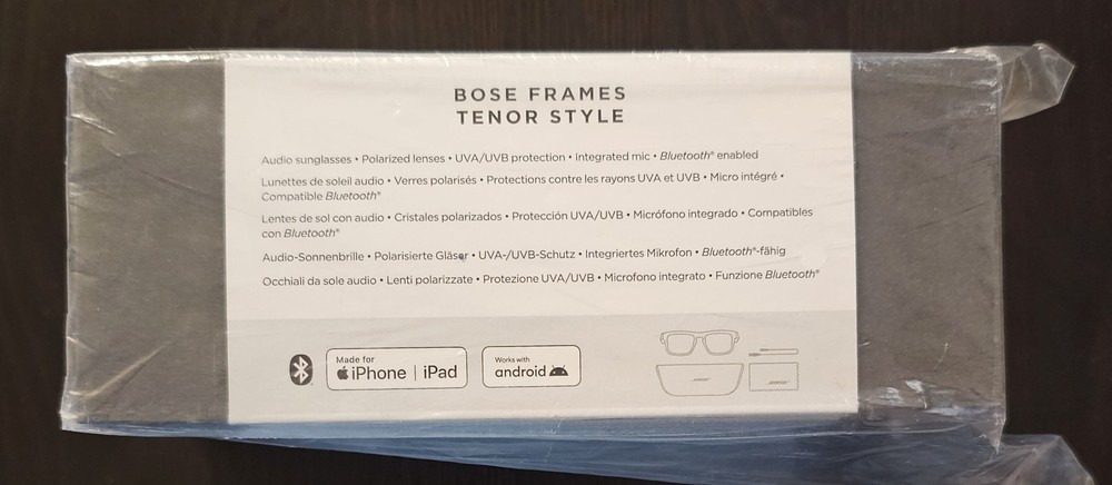 Bose Frames Tenor Rectangular Blue Tooth Audio Sunglasses