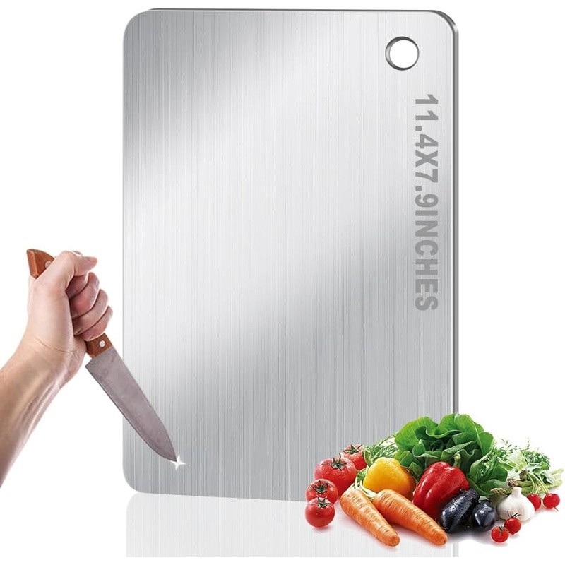 Titanium Cutting Board Durable Non-Toxic Easy Clean Heavy Duty Kitchen Tool New