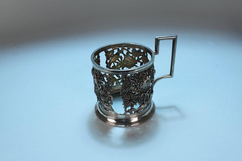 Antique Hand Crafted Repousse Silver Set.