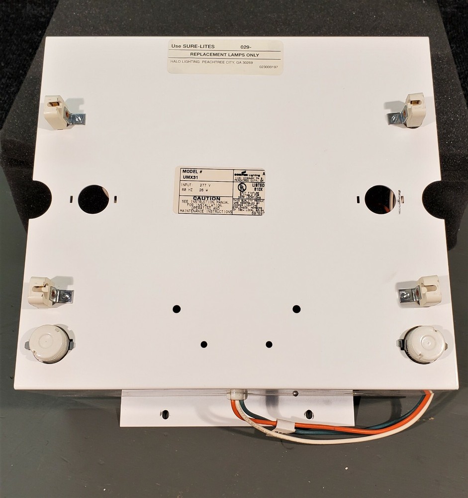 SURE-LITES / COOPER UMX31 TYPE X3 WATERTIGHT LIGHTED EMERGENCY EXIT SIGN