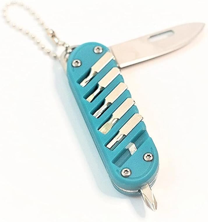 FOXTROT Survival Multi-Tool Keychain Pocket Knife Screwdriver - Both Included