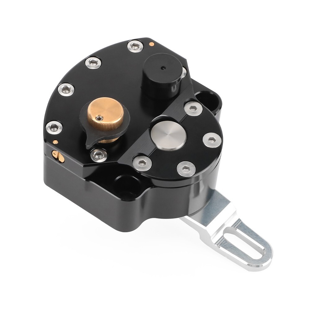 Steering Damper Stabilizer Universal Reversed Safety Control Adjustable Black