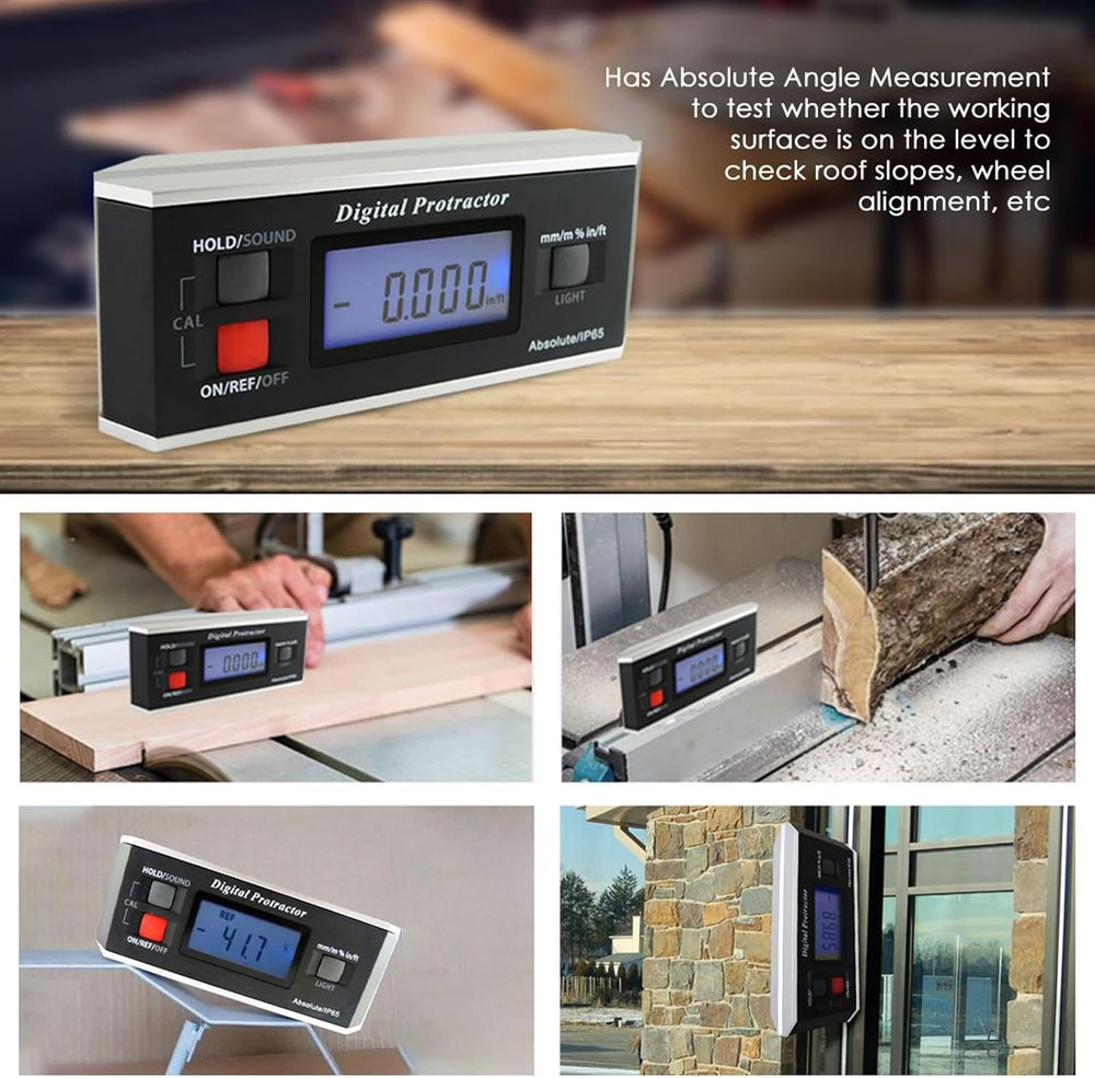 Digital Angle Finder Magnetic Protractor Inclinometer Angle Level Meter Tool Dig