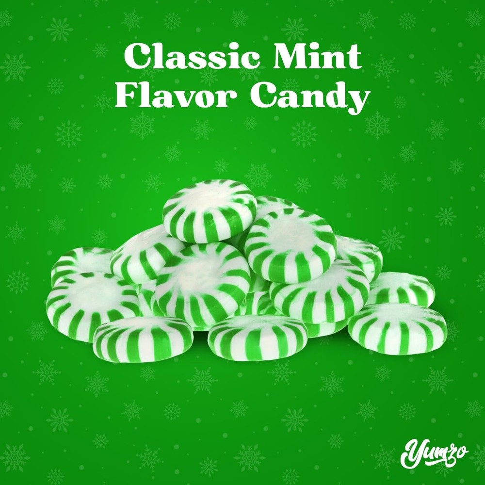 Starlight Spearmint Candy Individually Wrapped, Mints Bulk 1 Pound