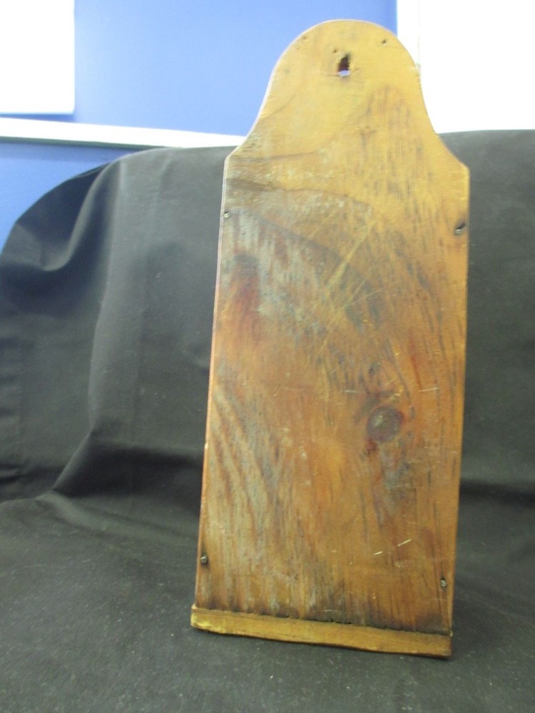 Vintage Wooden Match Holder Wall Mounted