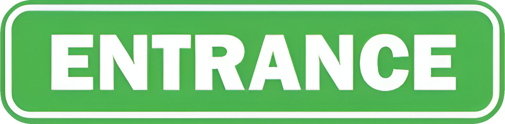 1x Entrance sticker Decal