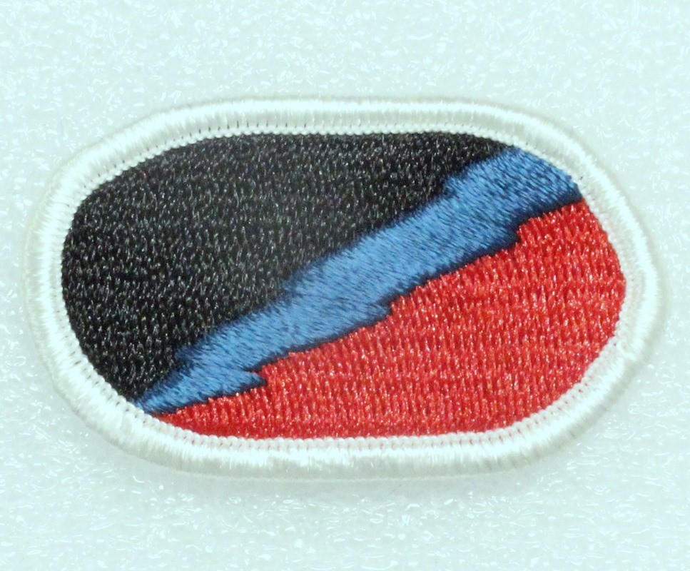 Army Airborne Oval Patch: 106th Military Intelligence Battalion - merrowed edge