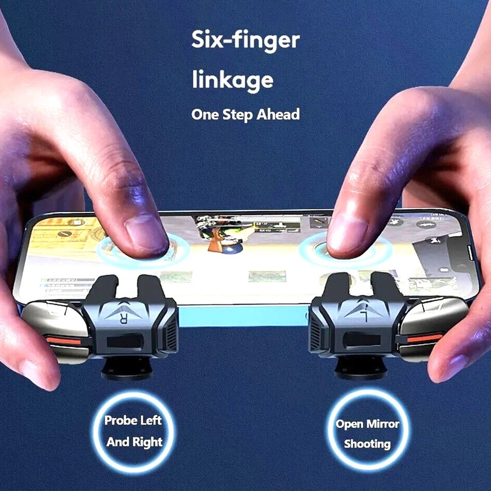 2PCSMobile Phone Game Controller Gamepad Joystick Fire Trigger Button For PUBGrp