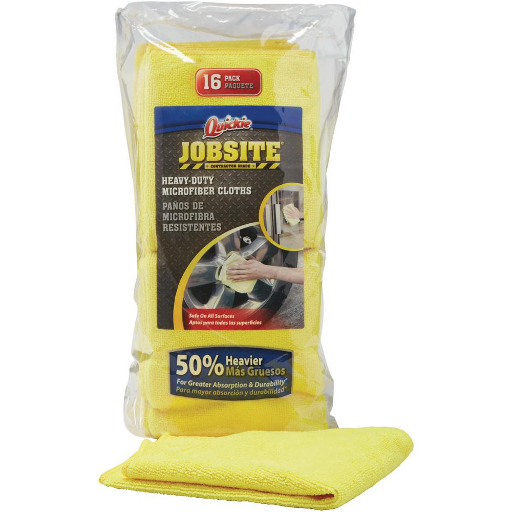 Jobsite Heavy-Duty Microfiber Cloth (16-Pack)